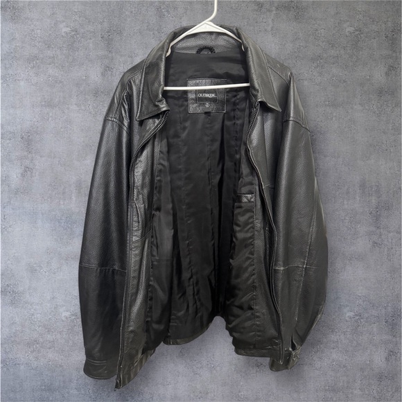 Outbrook Genuine Leather black Jacket - Picture 5 of 7